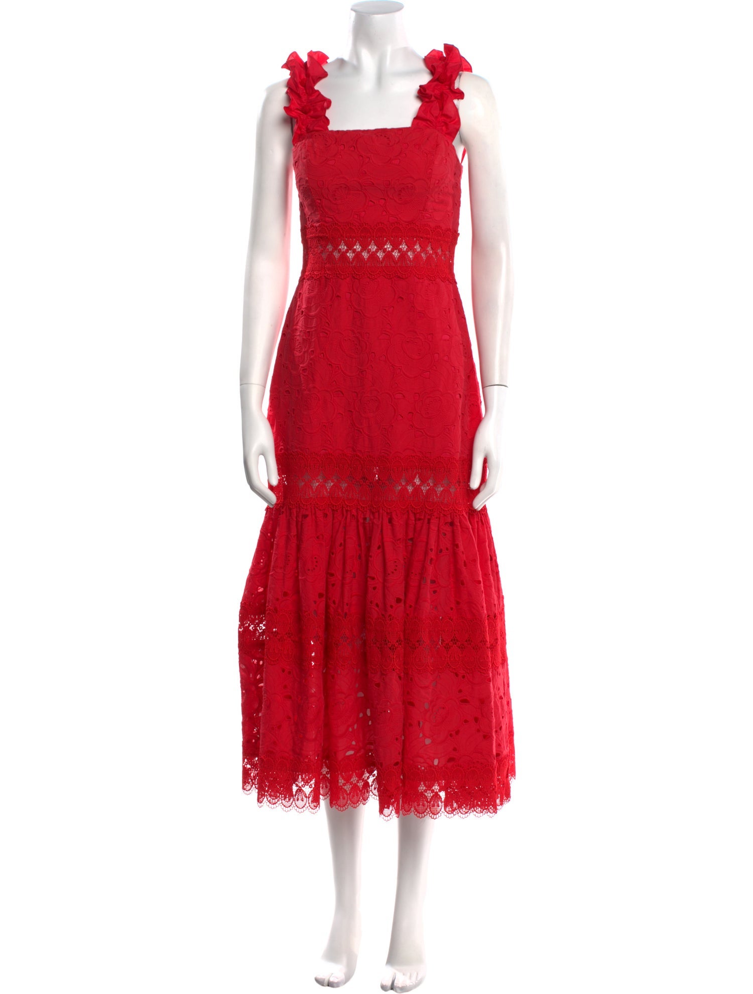 WaiMari Square Neckline Long Dress