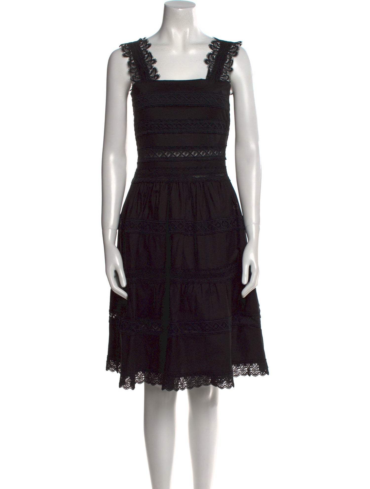 WaiMari Square Neckline Knee-Length Dress