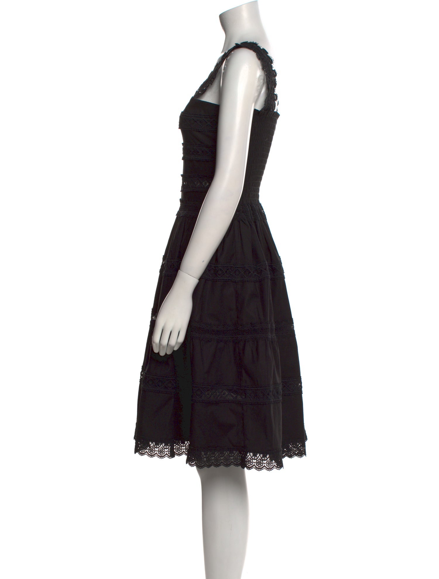 WaiMari Square Neckline Knee-Length Dress