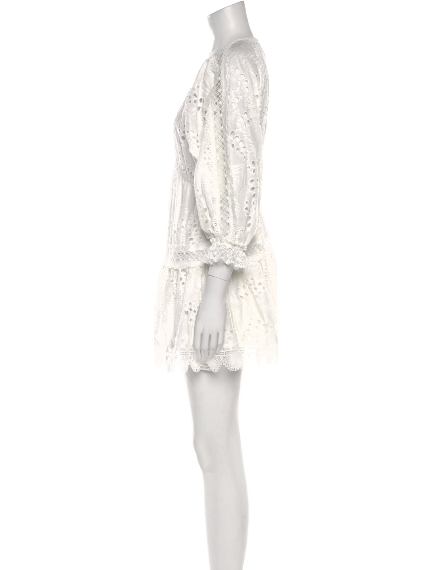 WaiMari Lace Pattern Mini Dress