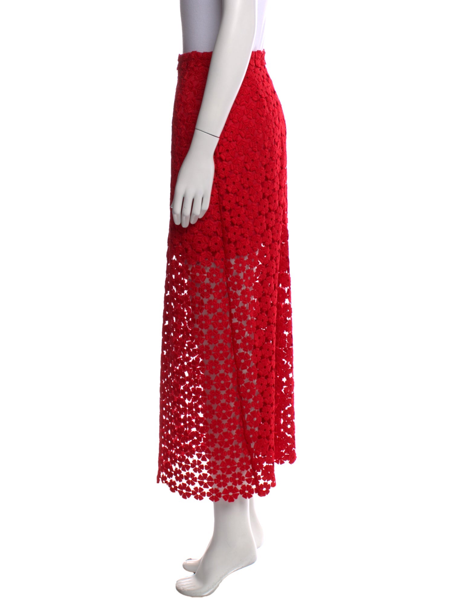 WaiMari Lace Pattern Midi Length Skirt