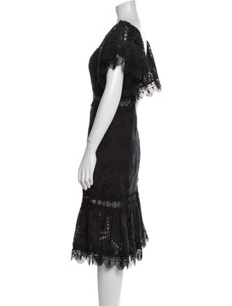 WaiMari Square Neckline Midi Length Dress