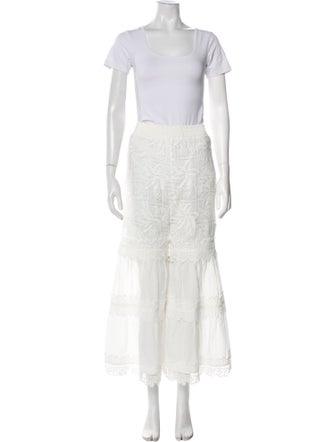 WaiMari Lace Pattern Embroidered Accent Pant Set