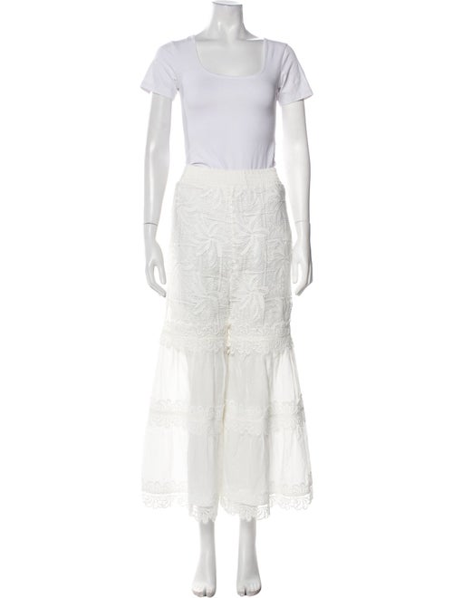 WaiMari Lace Pattern Embroidered Accent Pant Set