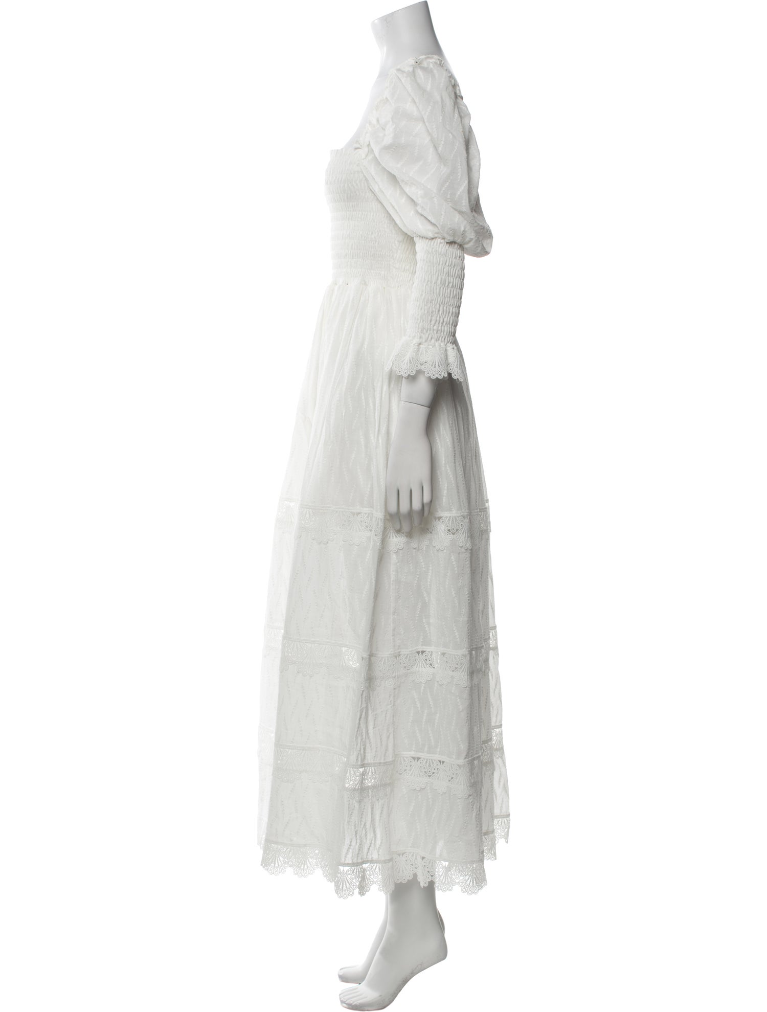 WaiMari Square Neckline Midi Length Dress