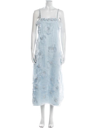 WaiMari Square Neckline Long Dress