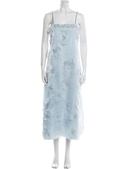 WaiMari Square Neckline Long Dress