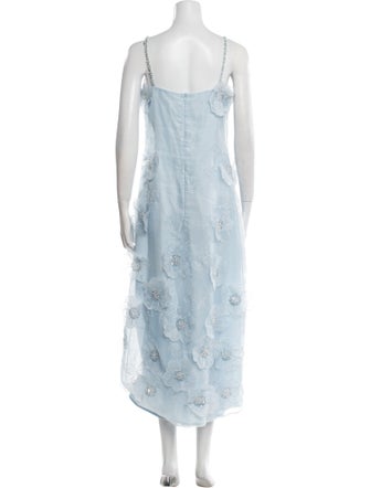 WaiMari Square Neckline Long Dress