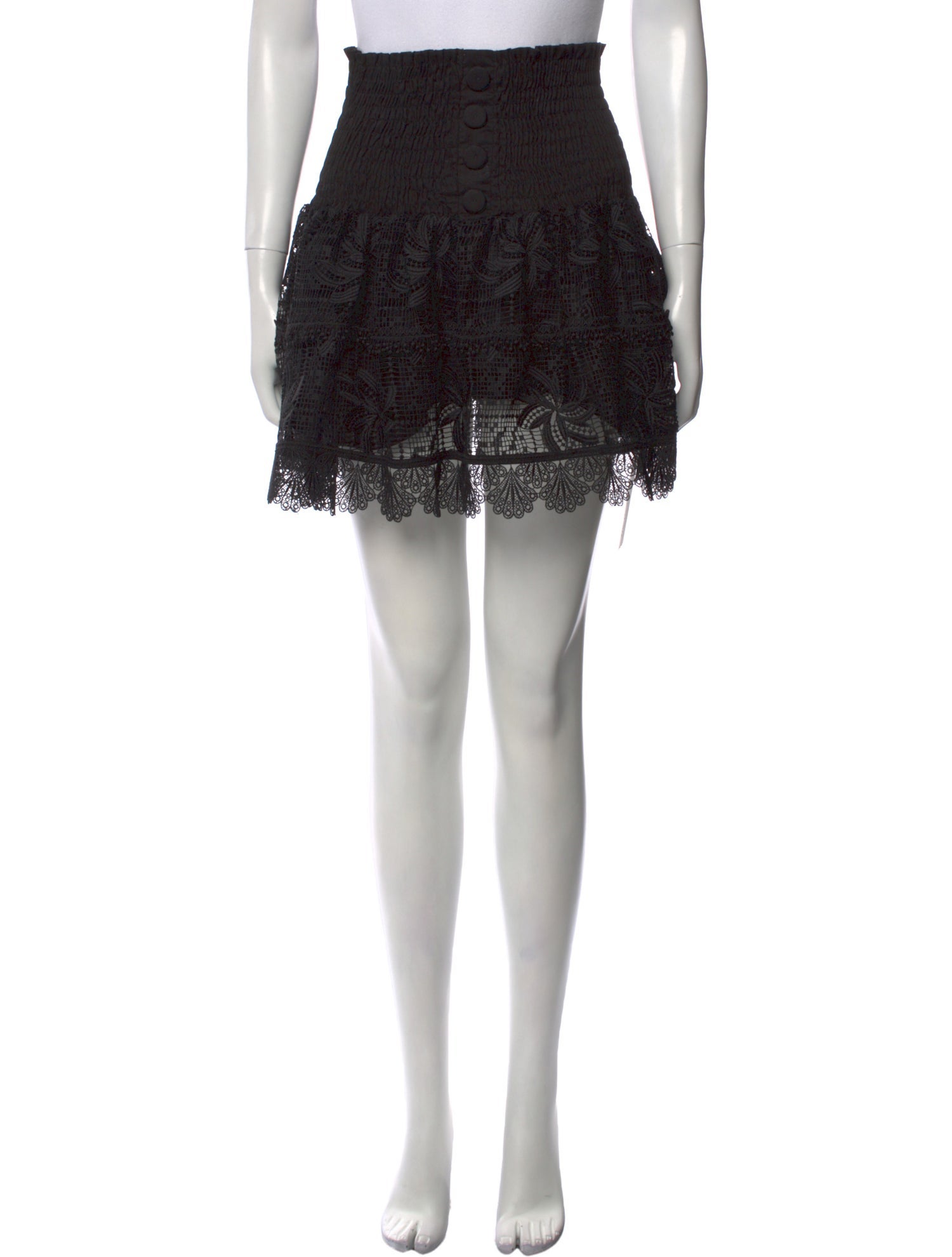 WaiMari Lace Pattern Mini Skirt