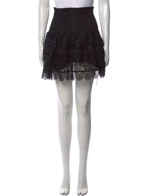 WaiMari Lace Pattern Mini Skirt