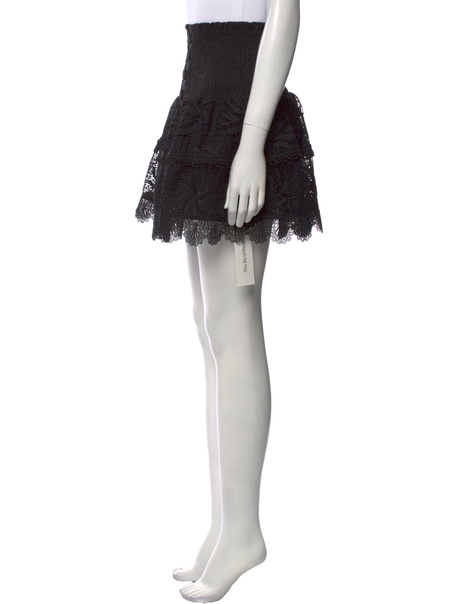 WaiMari Lace Pattern Mini Skirt