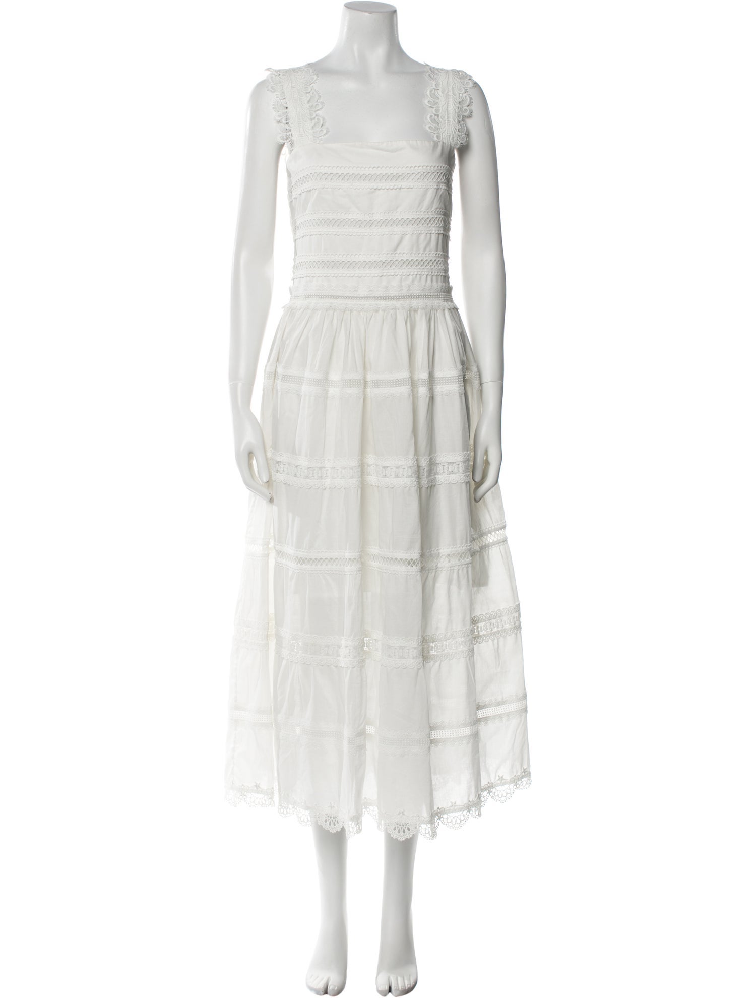 WaiMari Square Neckline Long Dress