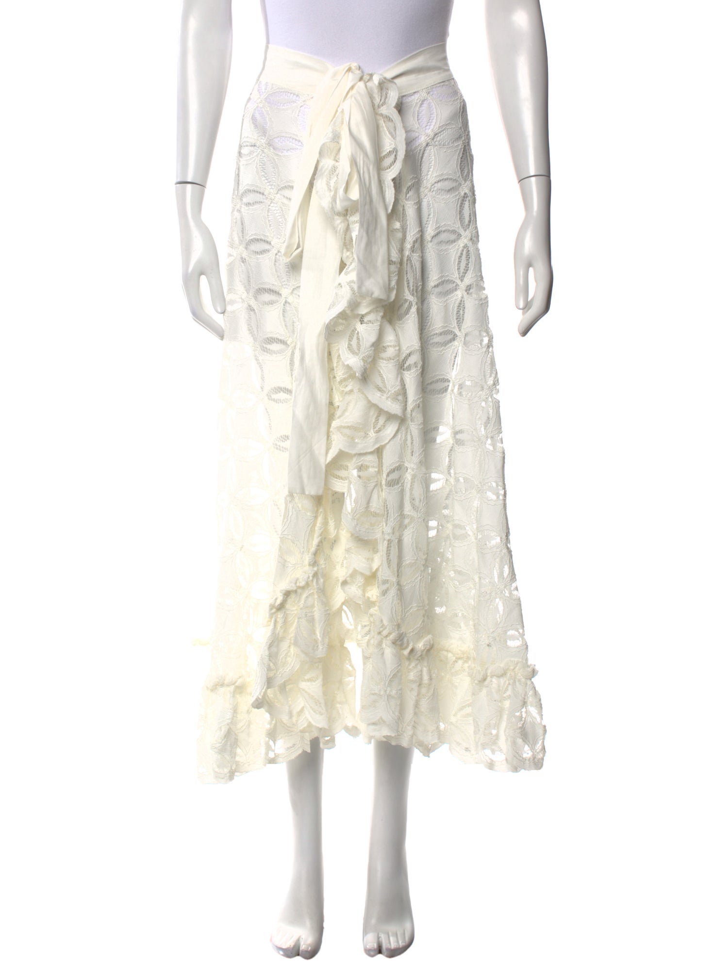 WaiMari Floral Print Midi Length Skirt