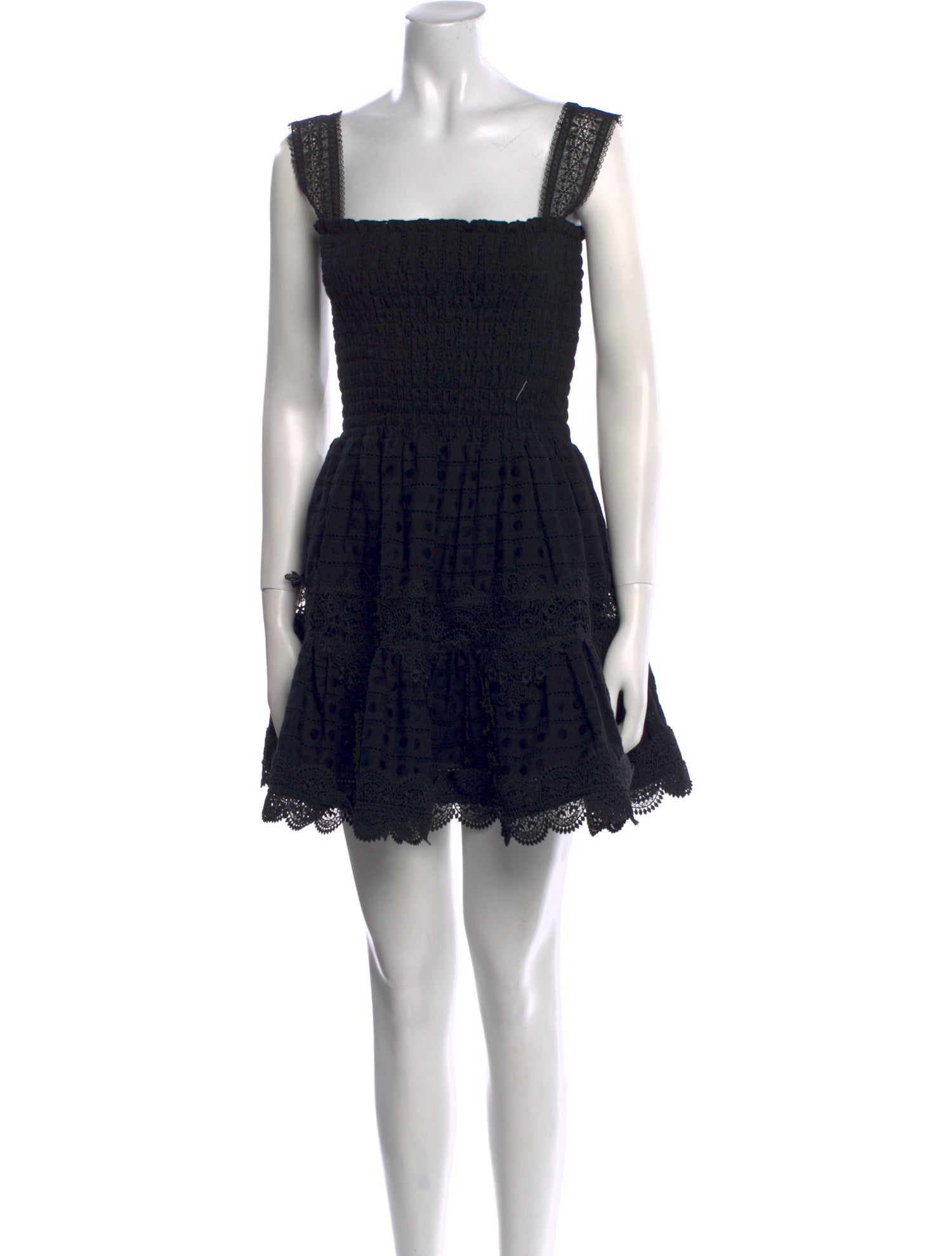 WaiMari Lace Pattern Mini Dress