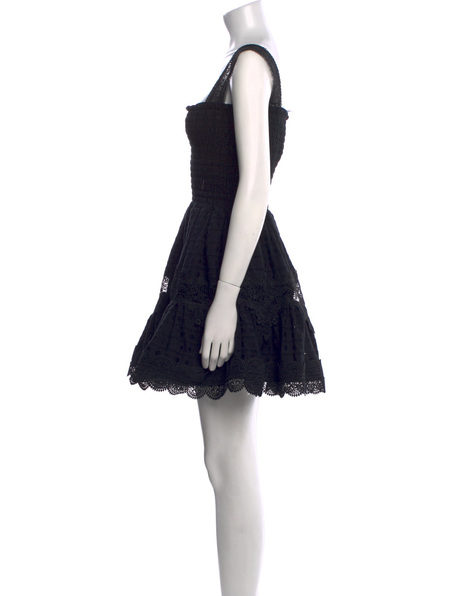 WaiMari Lace Pattern Mini Dress