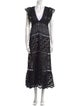 WaiMari Lace Pattern Long Dress