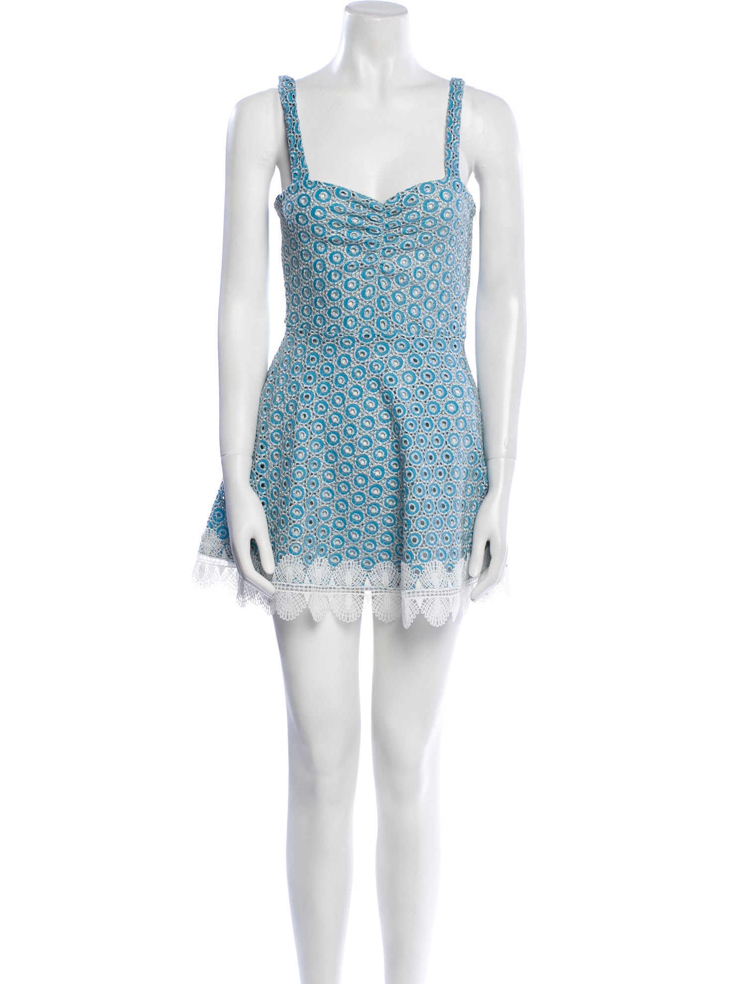 WaiMari Lace Pattern Mini Dress