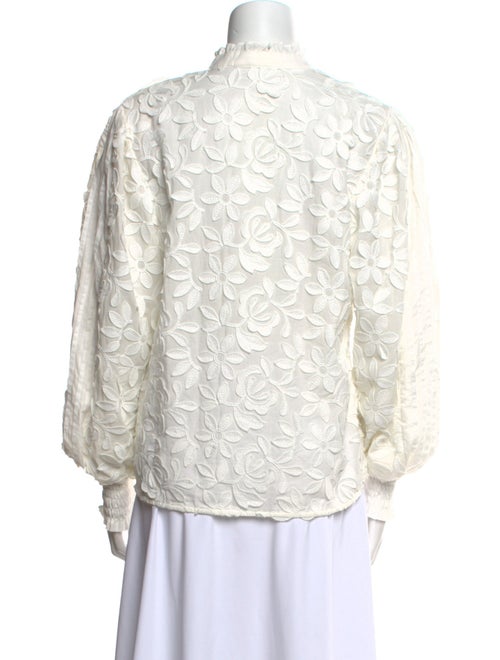 WaiMari Printed V-Neck Button-Up Top