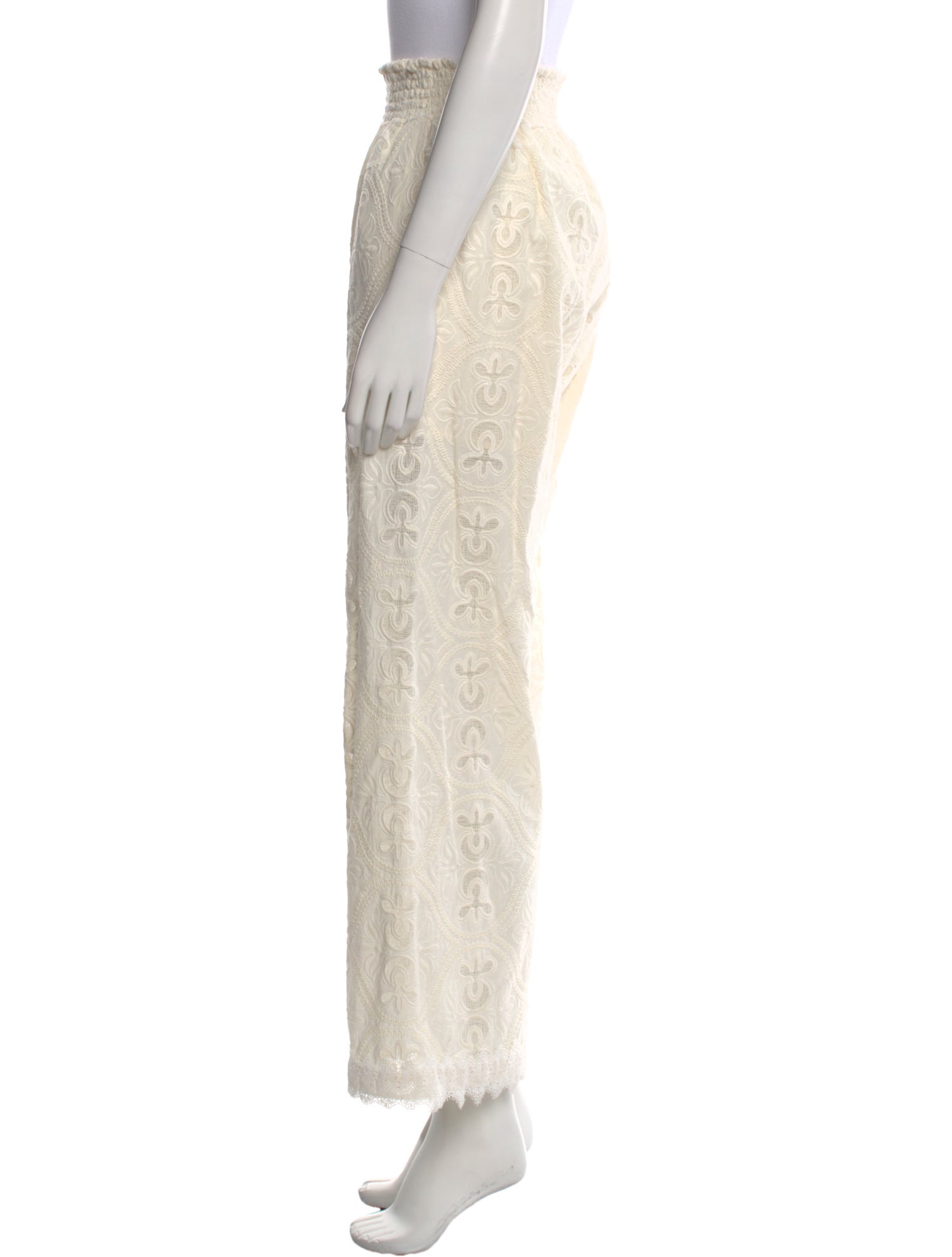 WaiMari Lace Pattern Wide Leg Pants