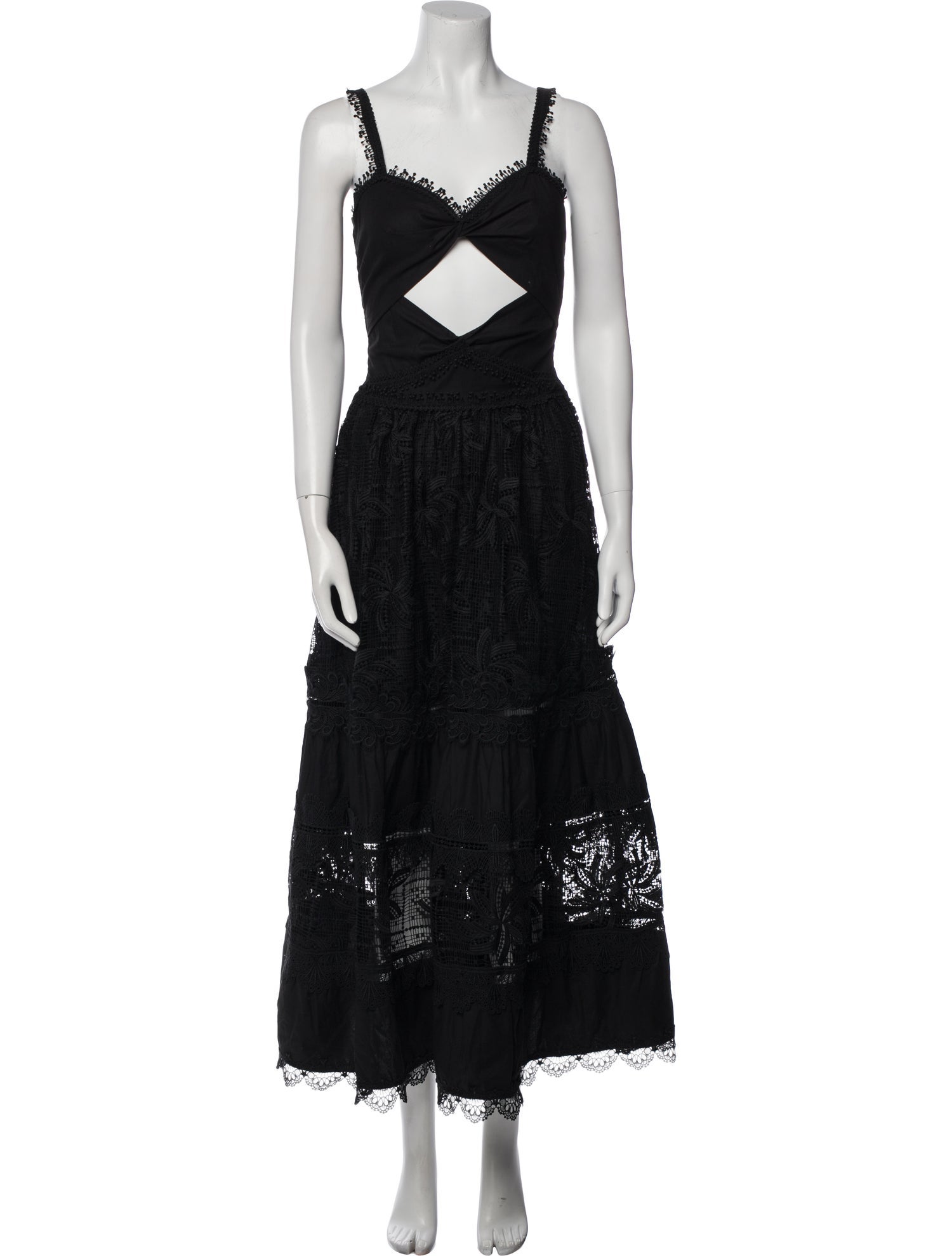 WaiMari Square Neckline Long Dress