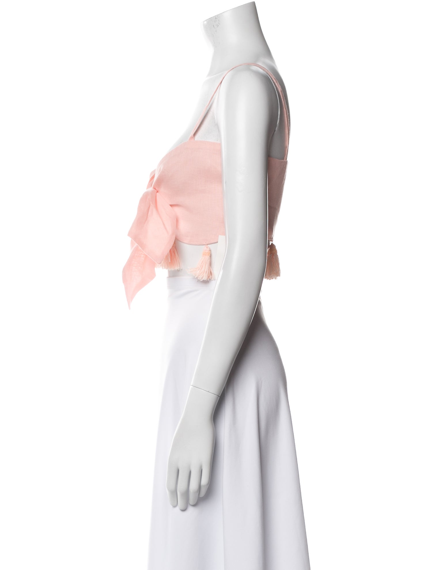 WaiMari Linen V-Neck Crop Top