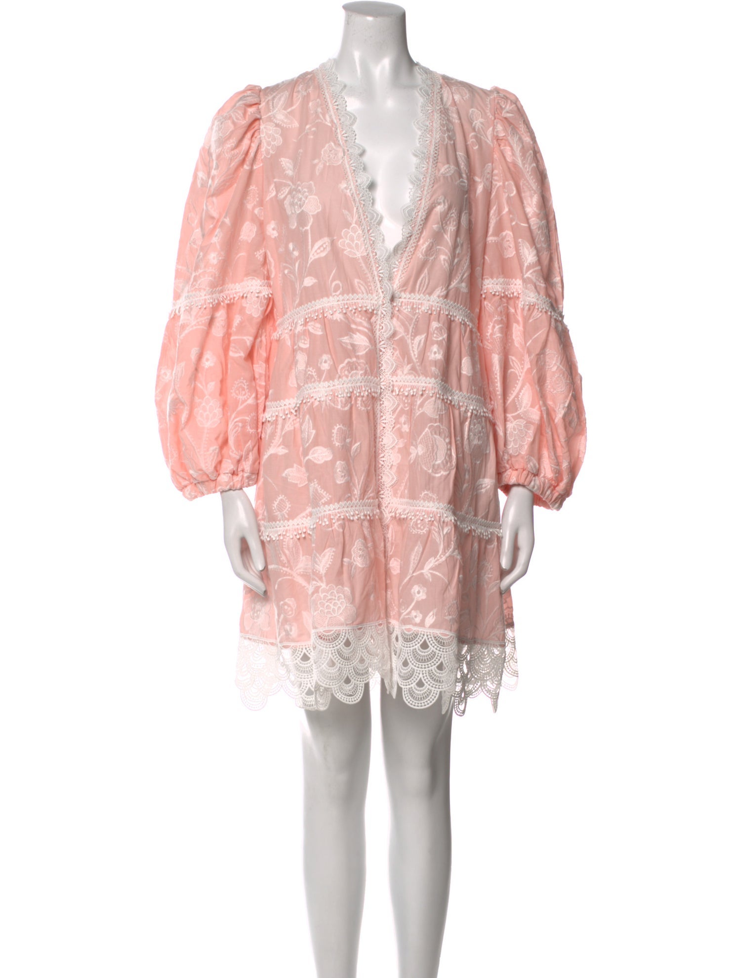 WaiMari Lace Pattern Mini Dress