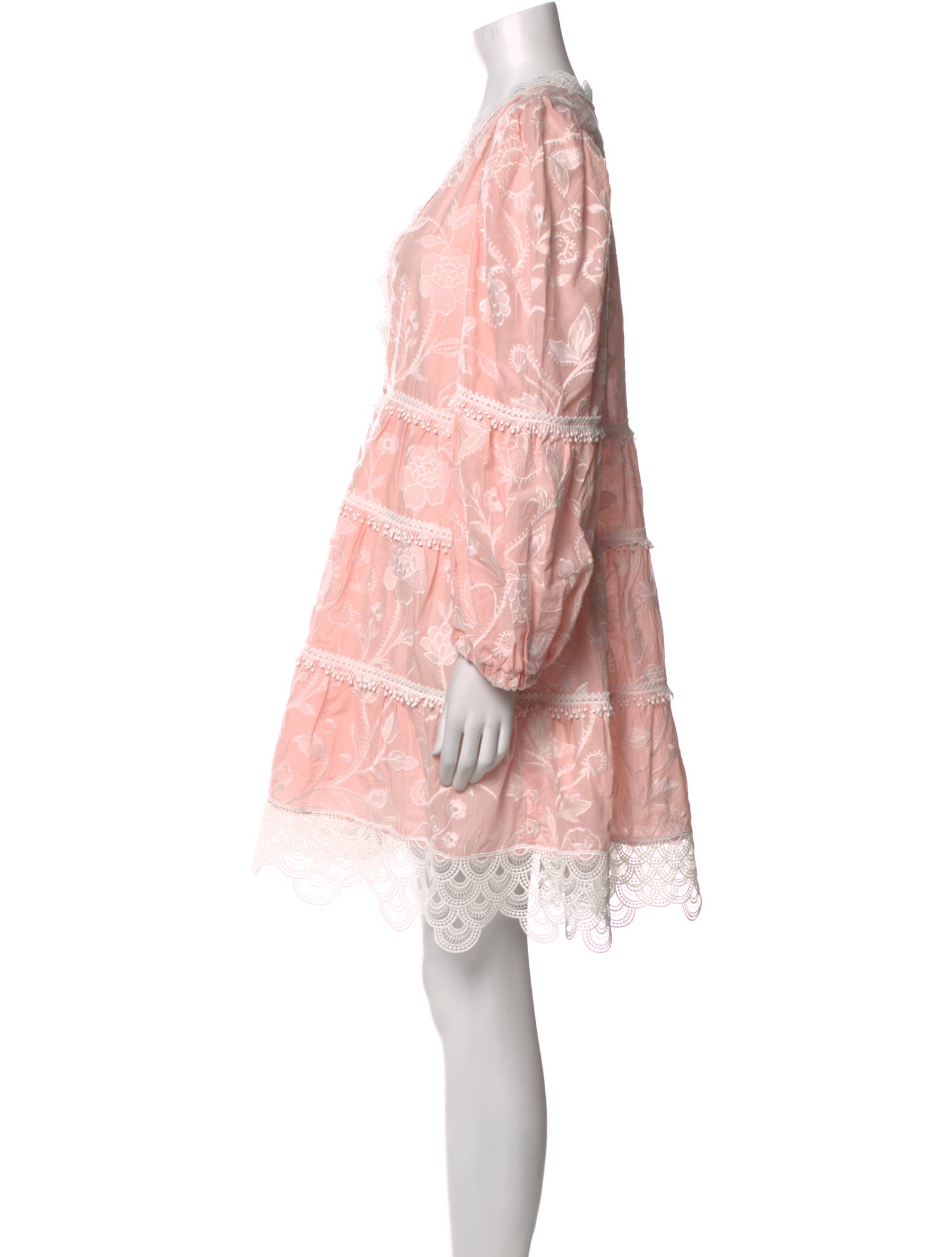 WaiMari Lace Pattern Mini Dress