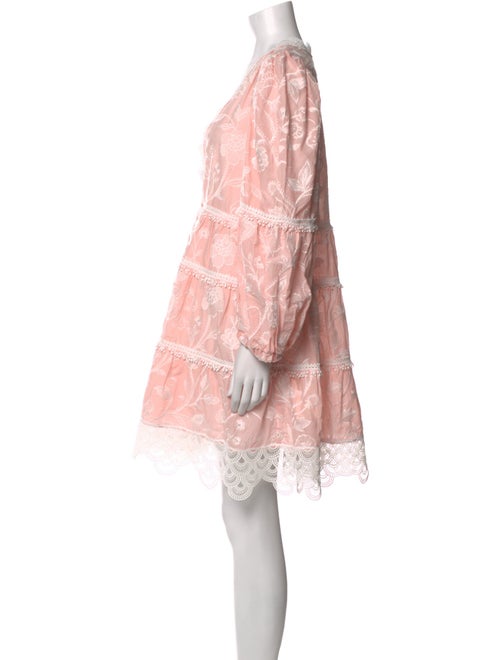 WaiMari Lace Pattern Mini Dress