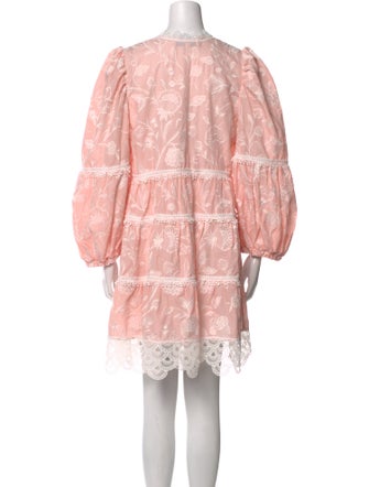 WaiMari Lace Pattern Mini Dress