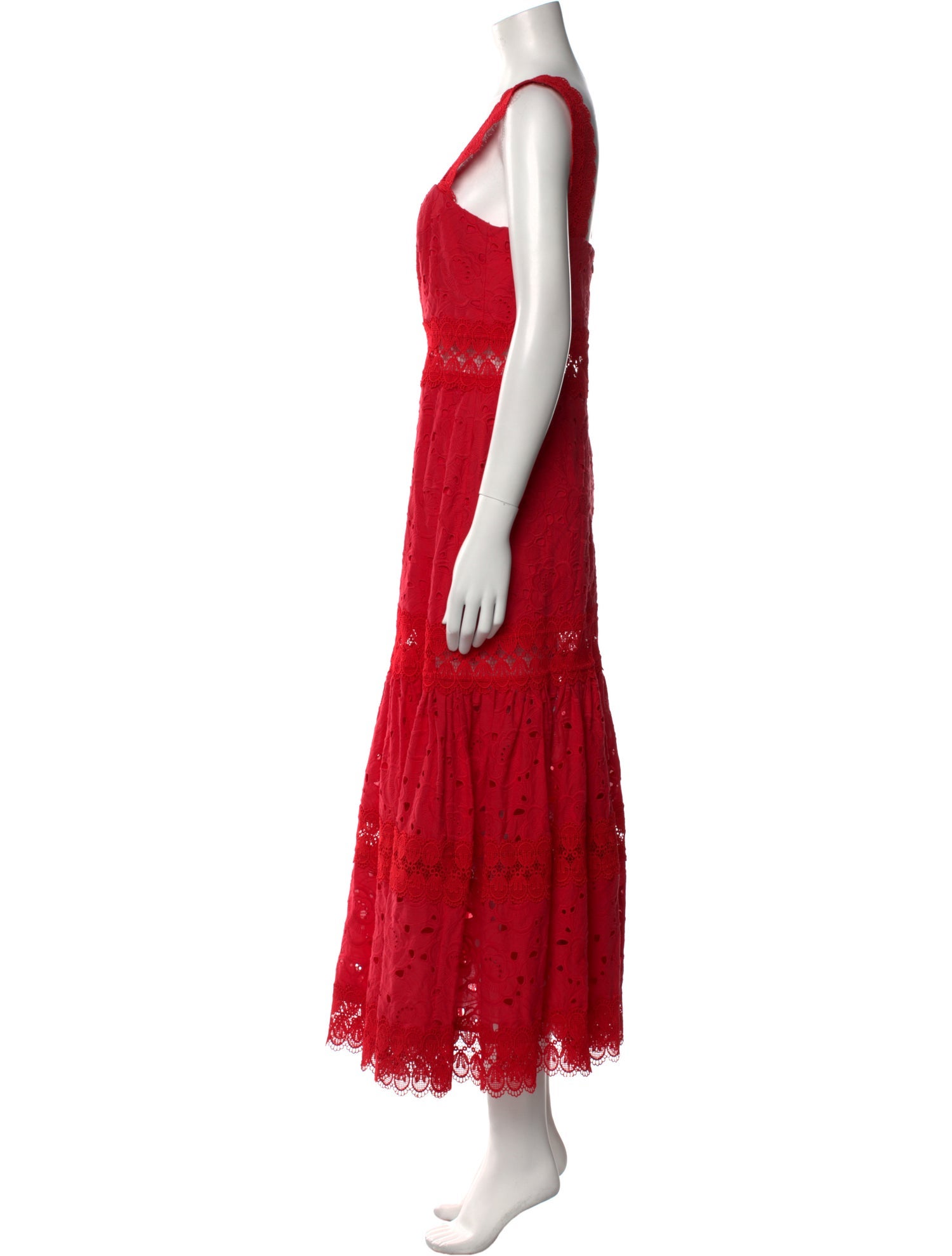 WaiMari Square Neckline Long Dress