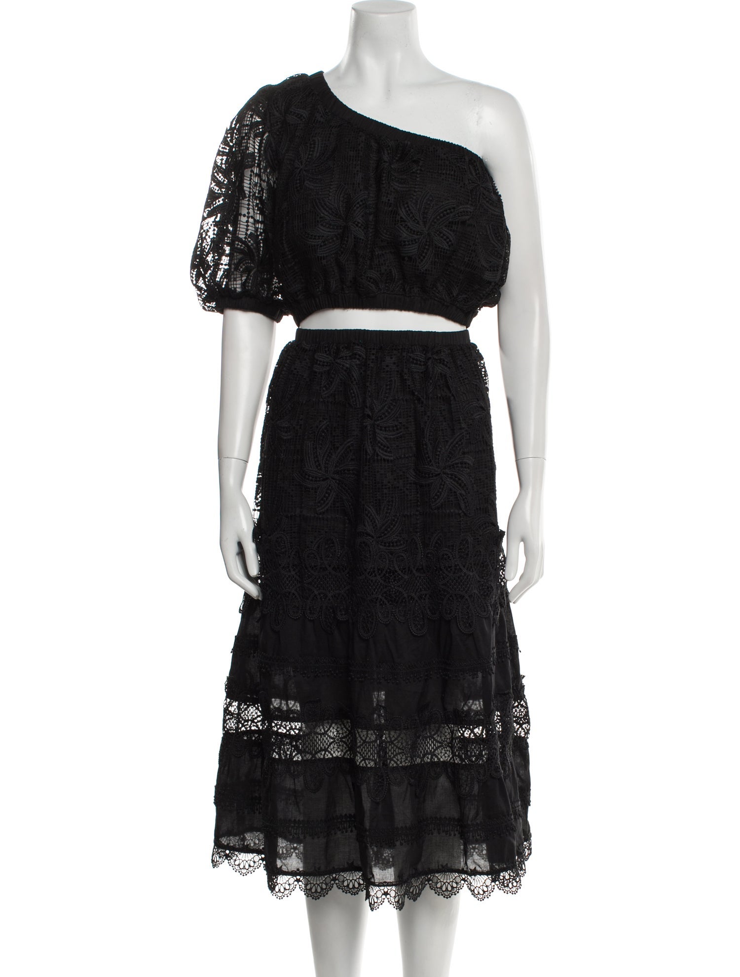 WaiMari Lace Pattern Long Dress