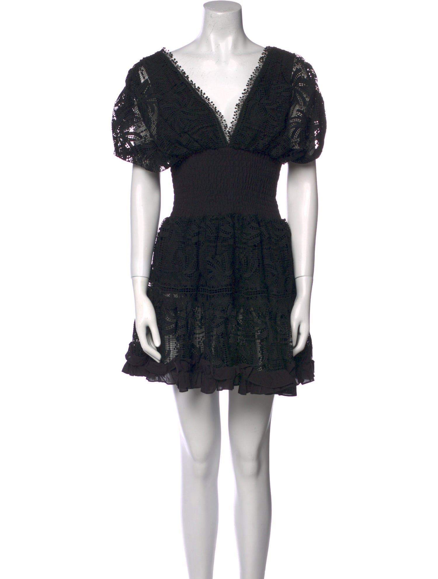 WaiMari Lace Pattern Mini Dress
