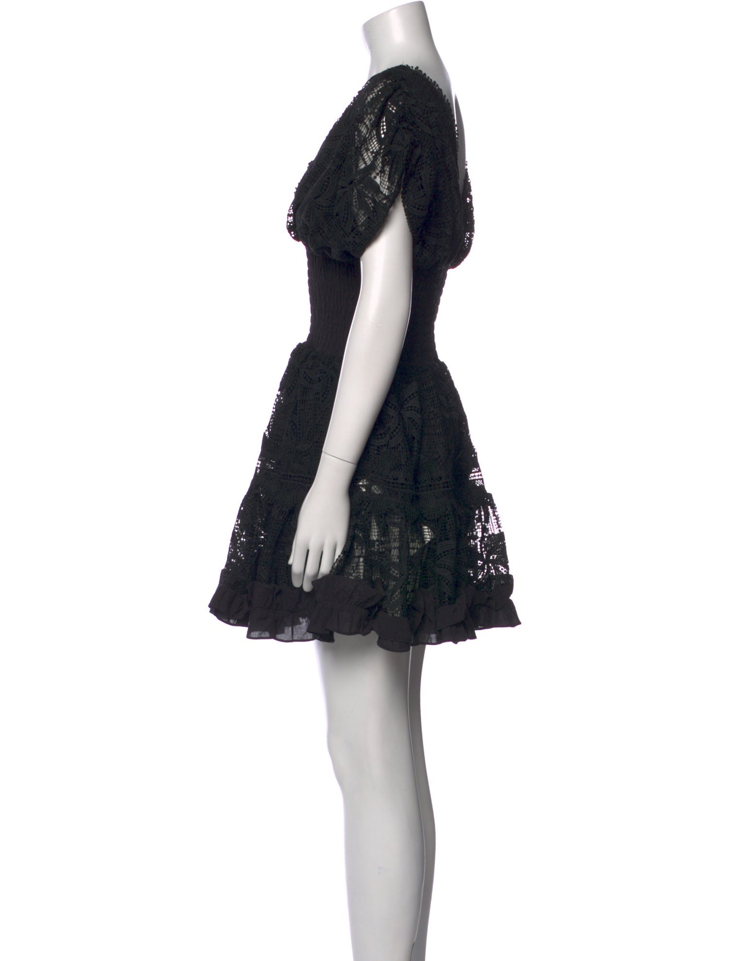 WaiMari Lace Pattern Mini Dress