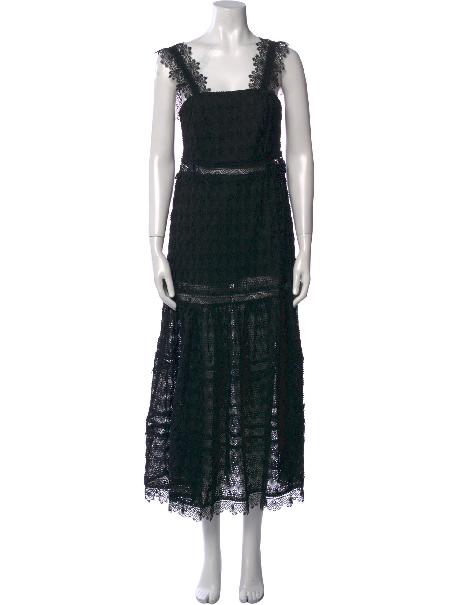 WaiMari Square Neckline Long Dress