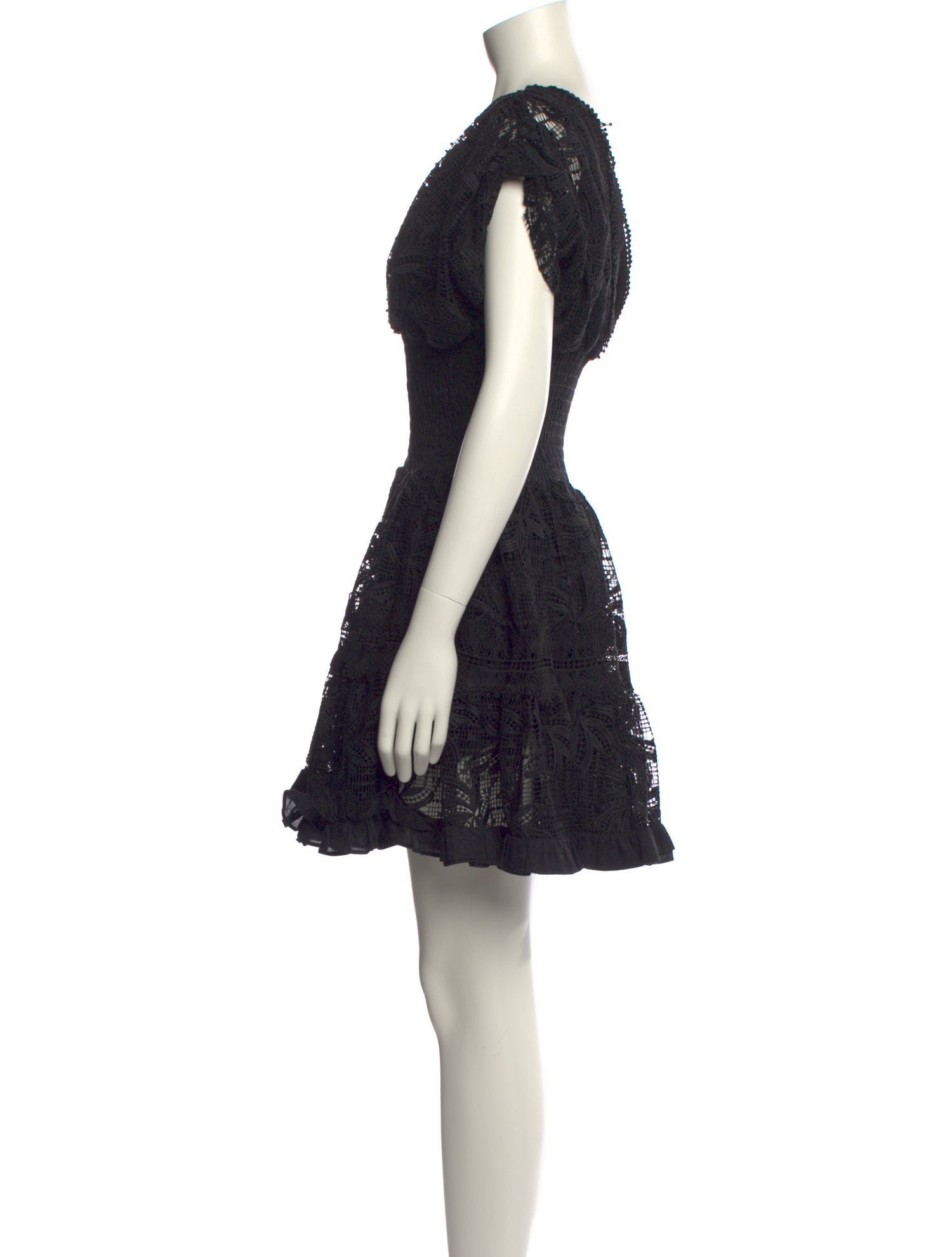 WaiMari Lace Pattern Mini Dress