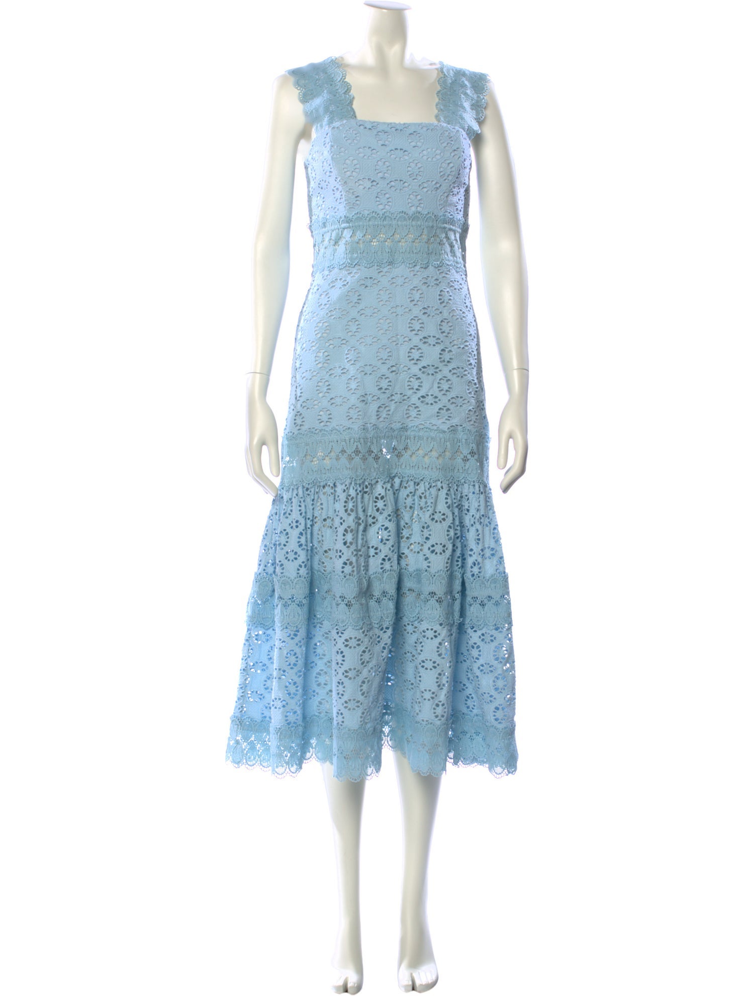 WaiMari Lace Pattern Long Dress