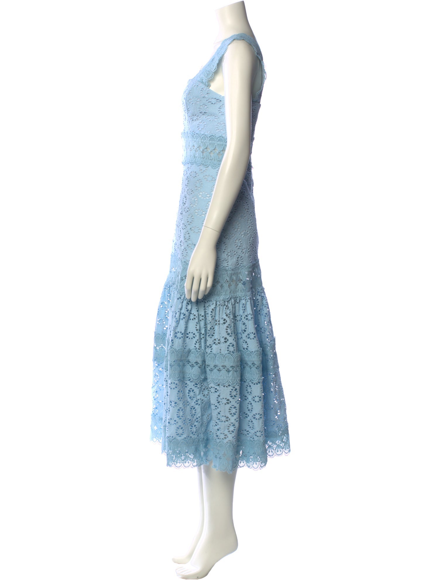 WaiMari Lace Pattern Long Dress