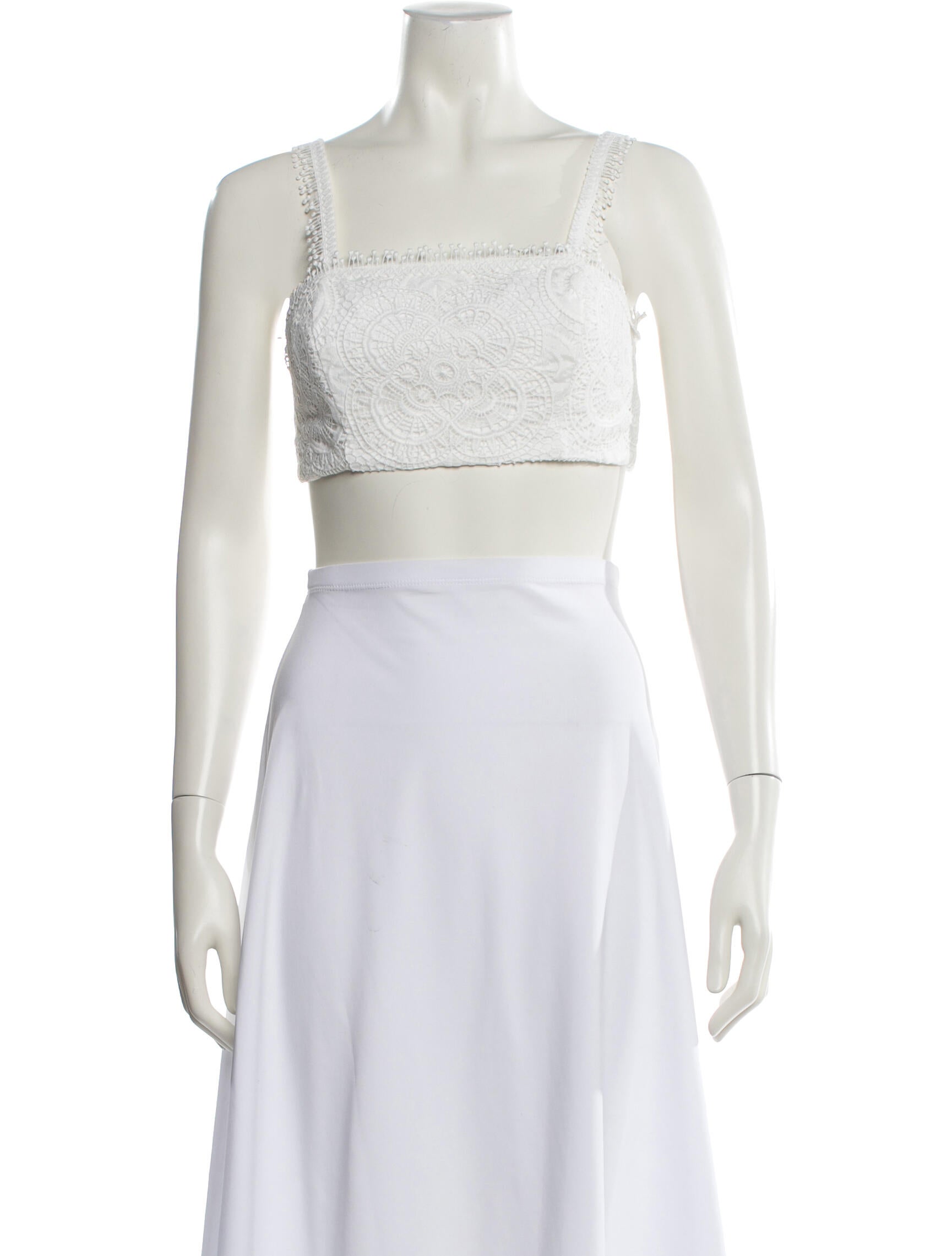 WaiMari Square Neckline Sleeveless Crop Top