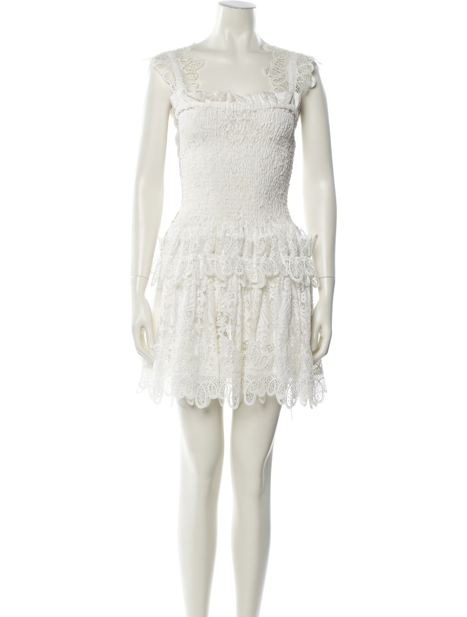 WaiMari Lace Pattern Mini Dress