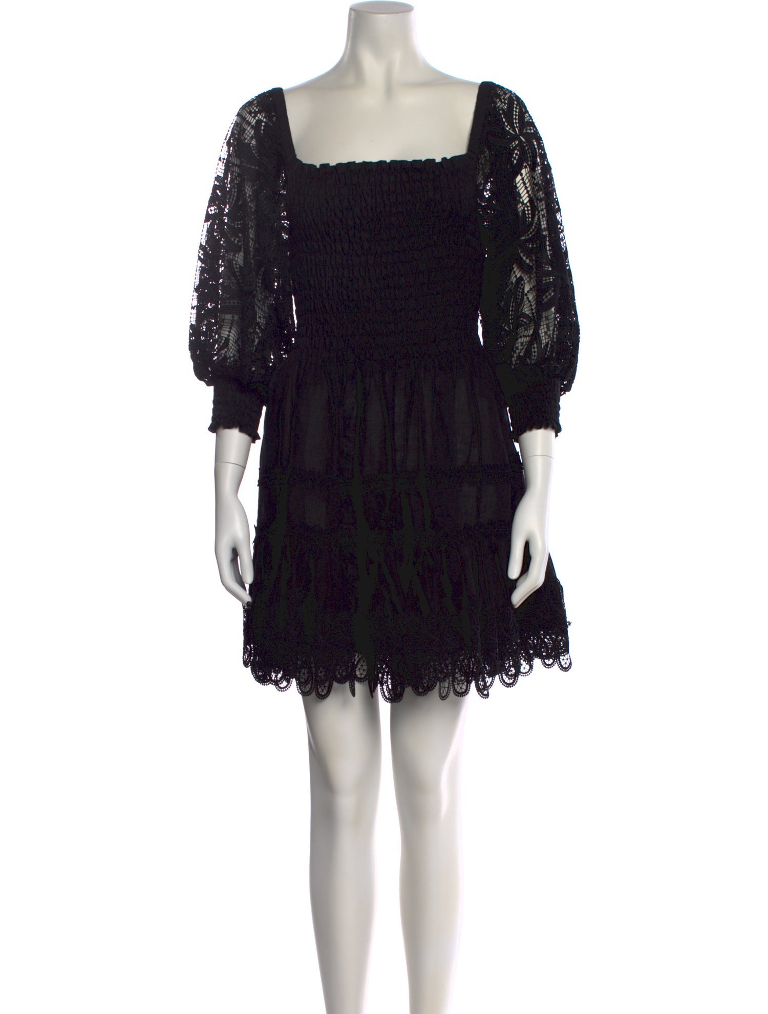 WaiMari Lace Pattern Mini Dress
