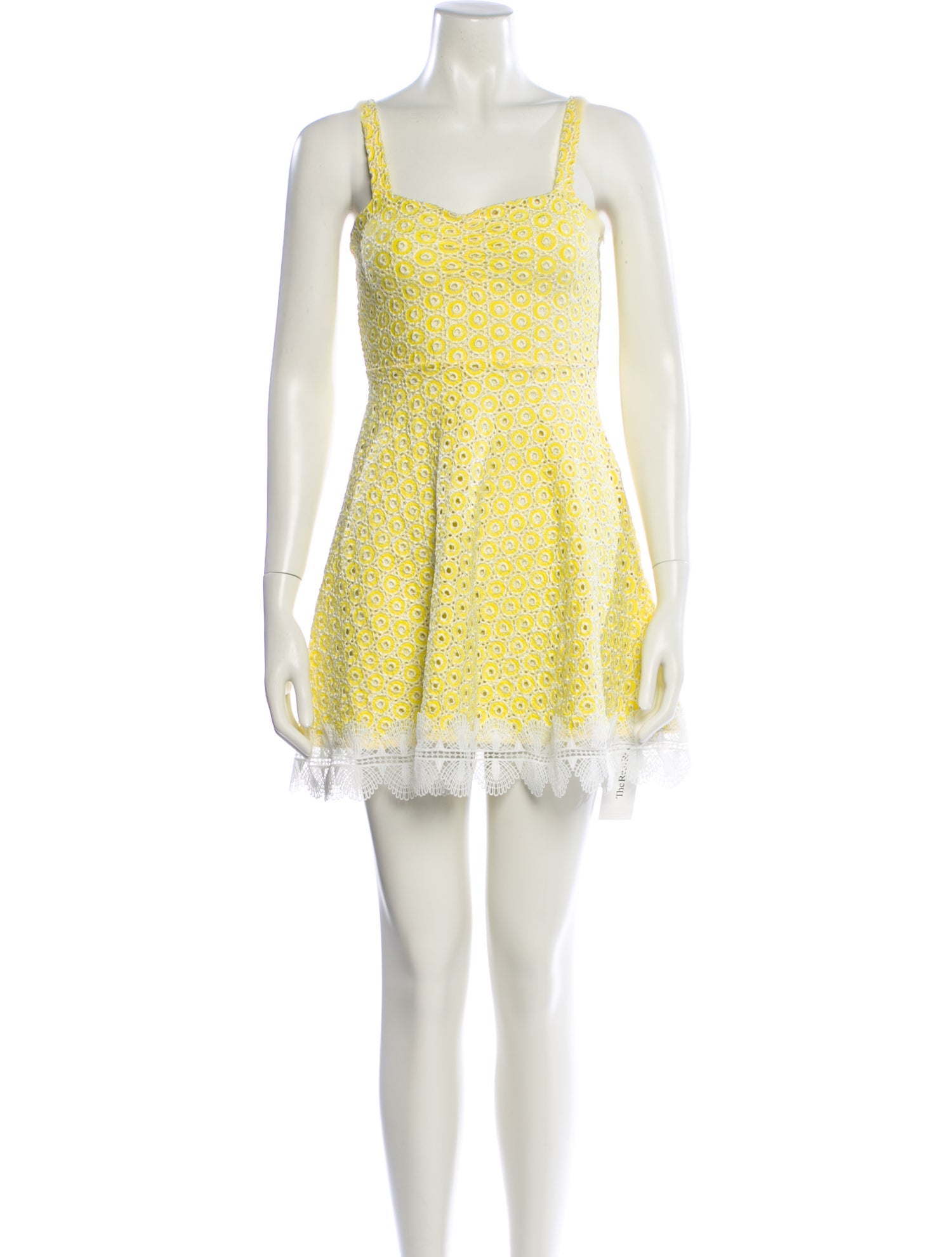 WaiMari Lace Pattern Mini Dress