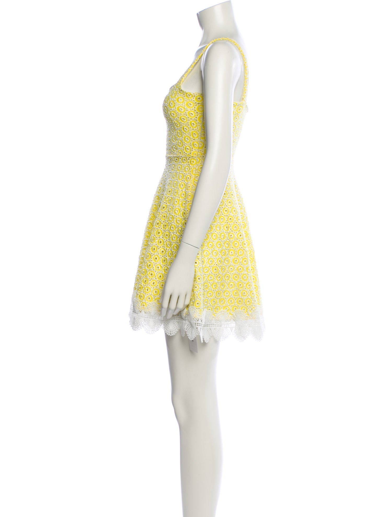 WaiMari Lace Pattern Mini Dress