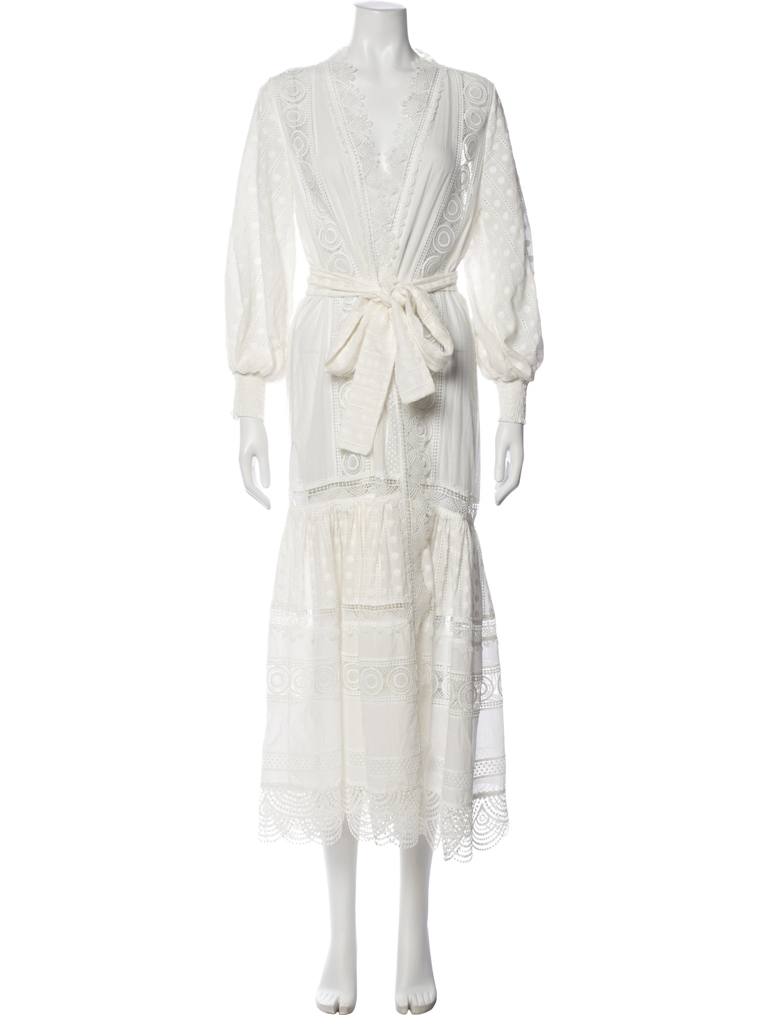WaiMari Lace Trim Embellishment Robe