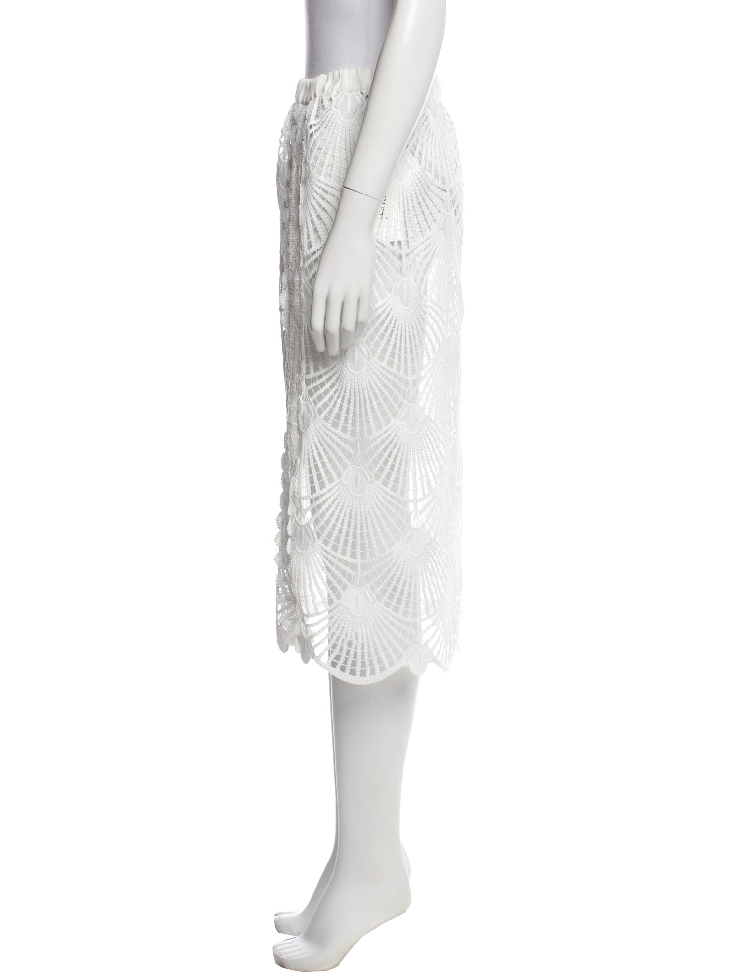 WaiMari Crochet Knee-Length Skirt