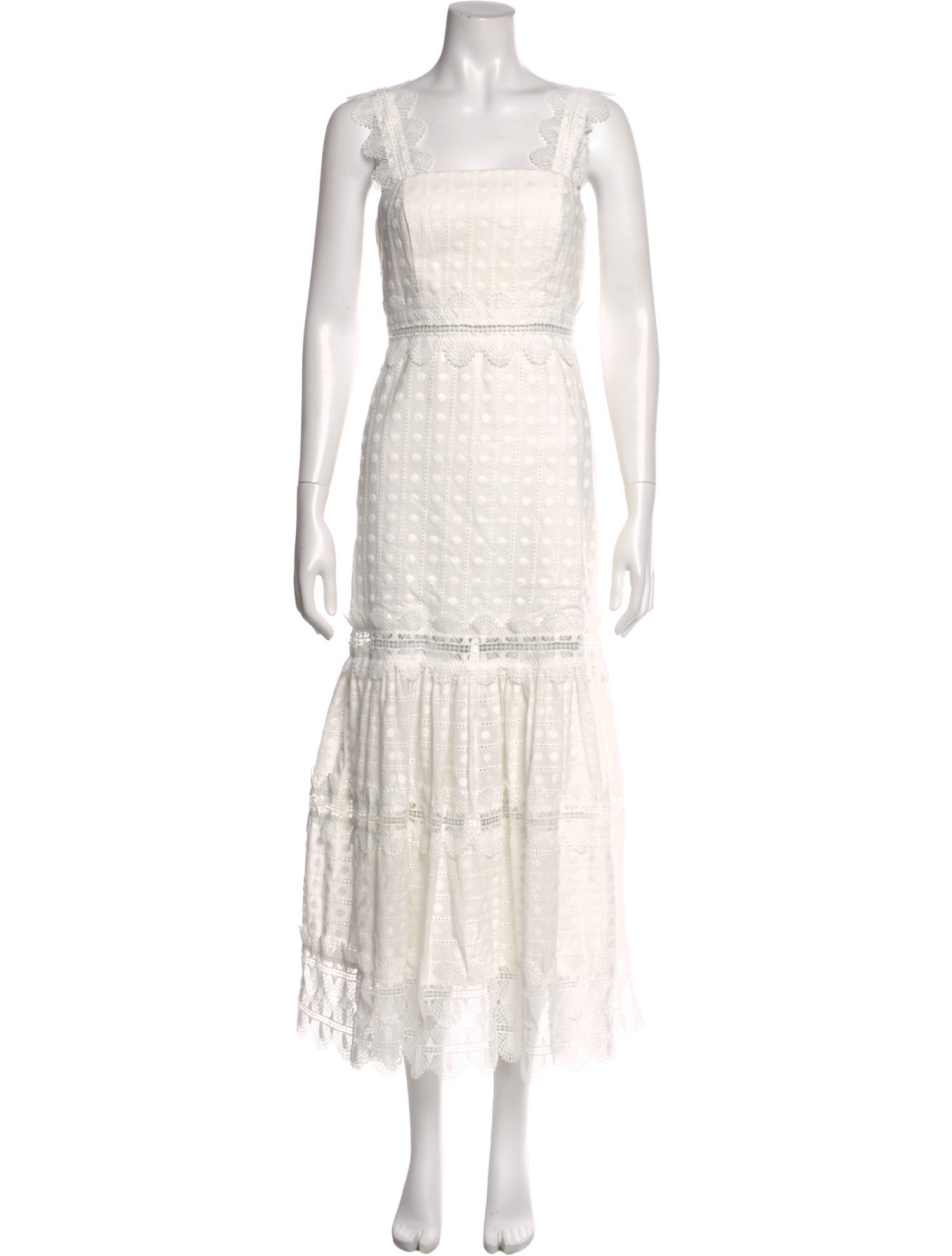 WaiMari Square Neckline Long Dress w/ Tags