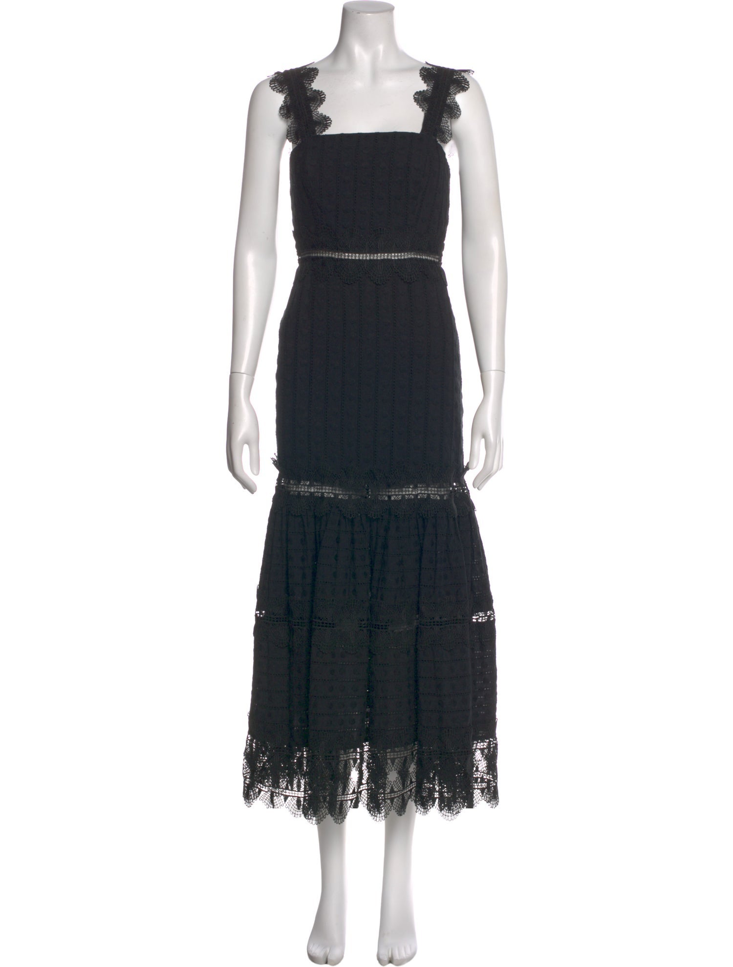 WaiMari Square Neckline Long Dress