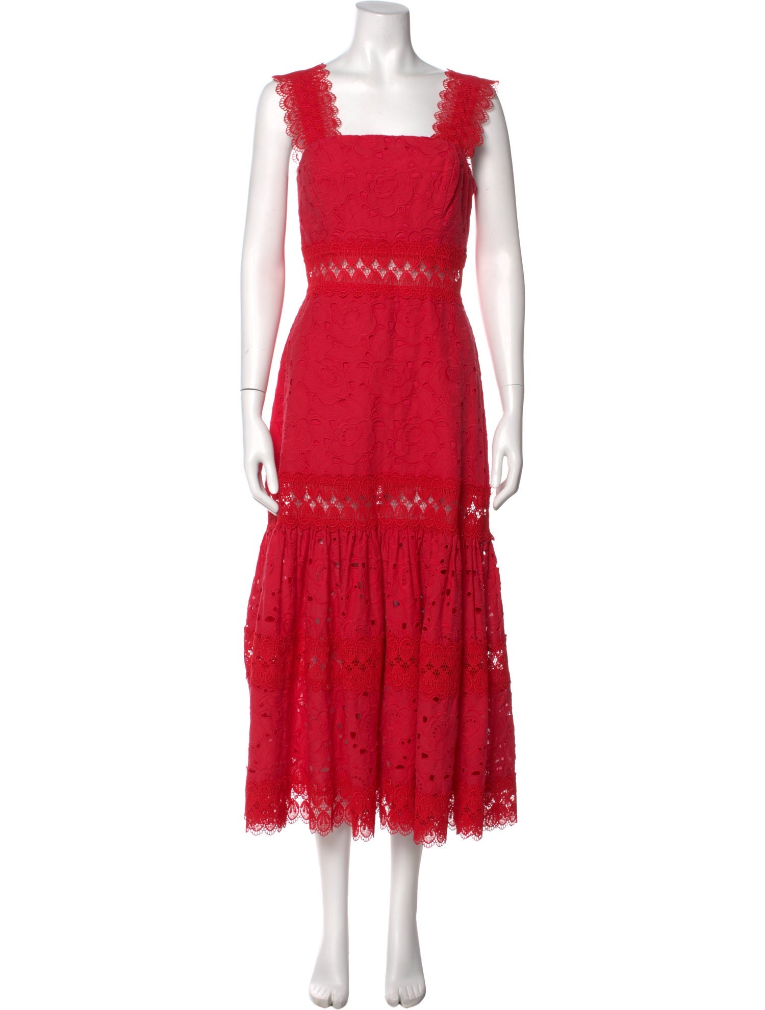 WaiMari Lace Pattern Long Dress