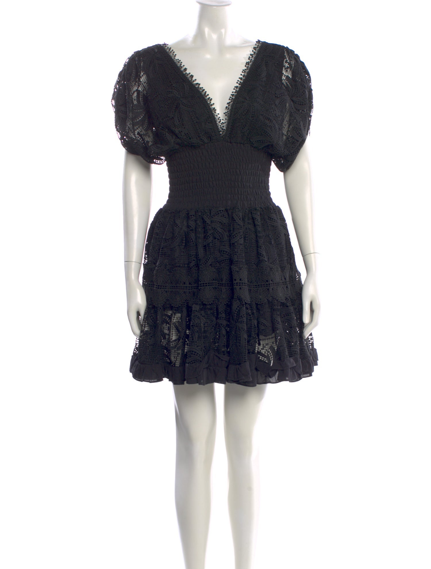 WaiMari Lace Pattern Mini Dress