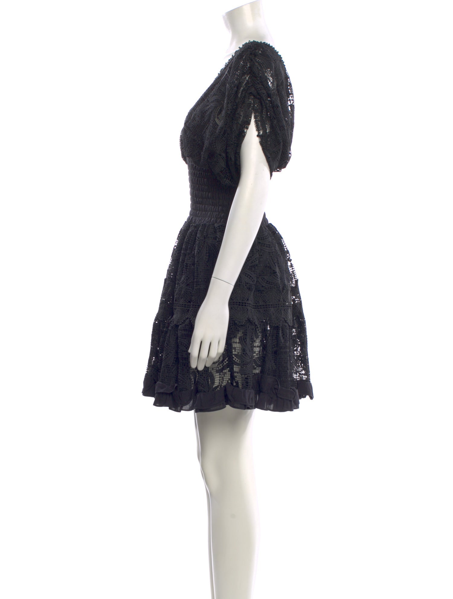 WaiMari Lace Pattern Mini Dress