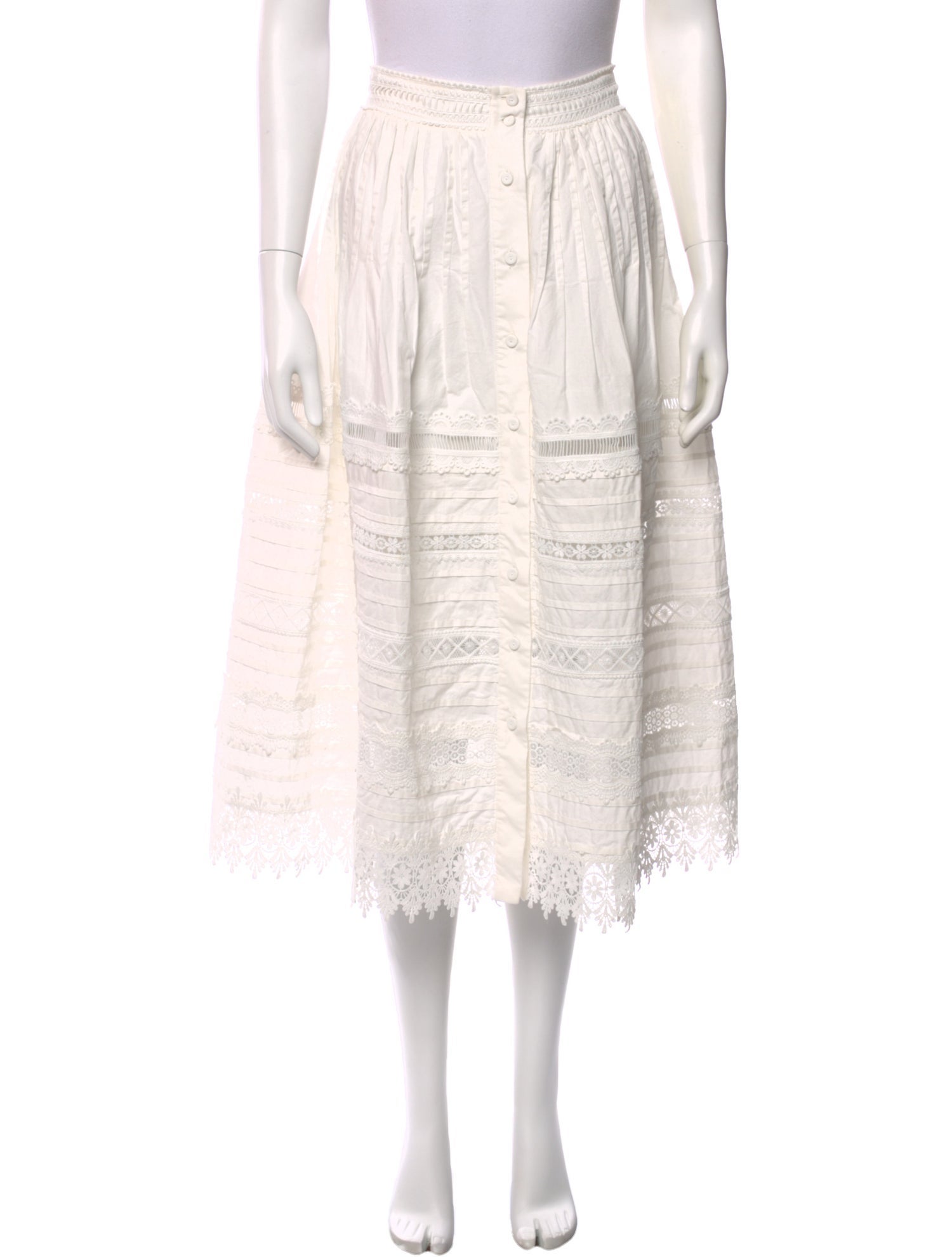 WaiMari Striped Midi Length Skirt